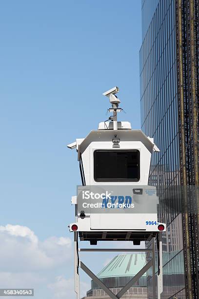 Foto de Nypd Skywatch Tower Mobile Vigilância Lower Manhattan Nova York e mais fotos de stock de Acima