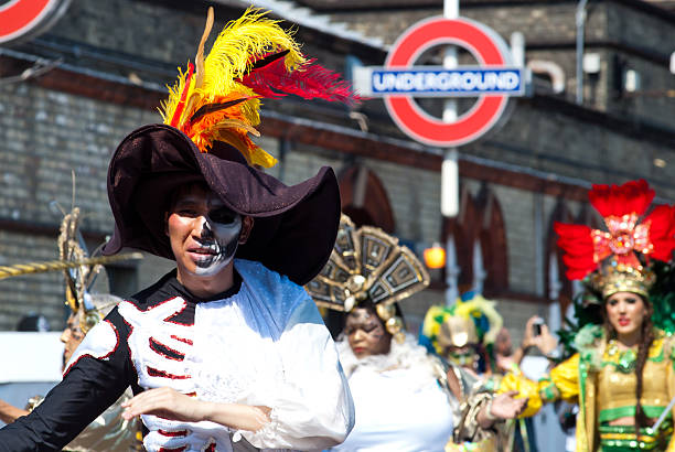 Notting Hill Carnival costume stock photo