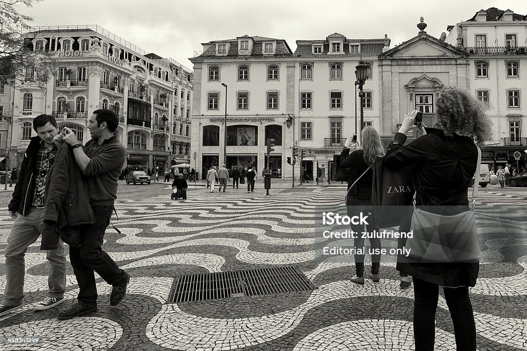 Robienie zdjęć w Lizbonie - Zbiór zdjęć royalty-free (Baixa)