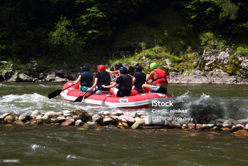 Auf der Dunajec-Fluss-Rafting - Lizenzfrei Abenteuer Stock-Foto