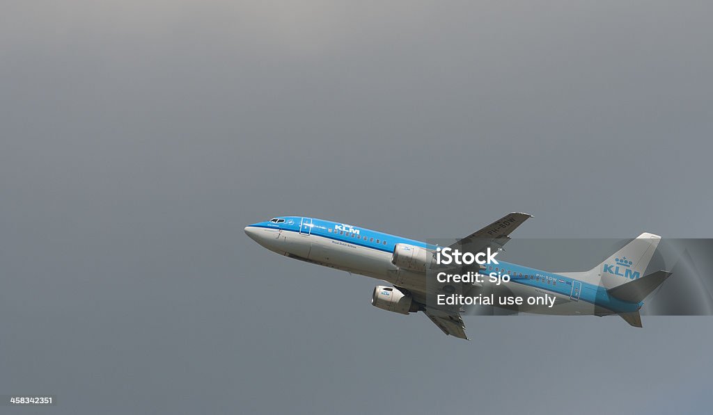 KLM airlines - Royalty-free A caminho Foto de stock