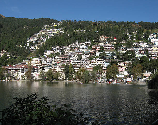 View on Nainital. stock photo