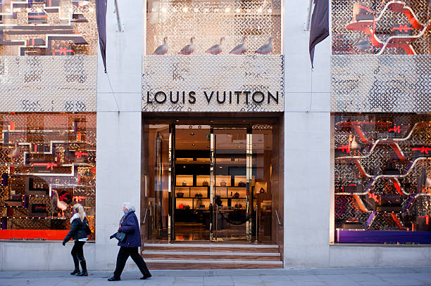 Louis Vuitton boutique in London stock photo