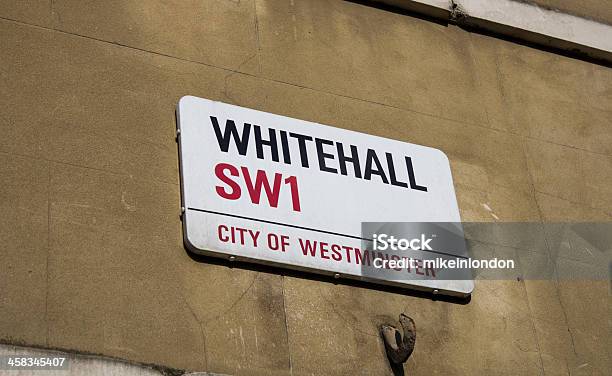 Photo libre de droit de Whitehall Panneau banque d'images et plus d'images libres de droit de Blanc - Blanc, Bâtiment vu de l'extérieur, City of Westminster - Londres