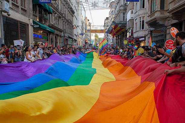 gay pride istanbul 2013 - people togetherness group of people editorial foto e immagini stock