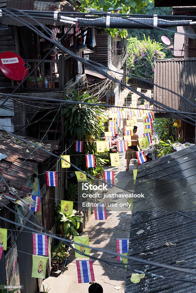 Vecchio villaggio a Bangkok - Foto stock royalty-free di Architettura