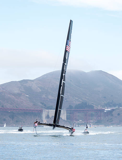 Team Oracle 72 Fuß America's Cup Katamaran-out-training – Foto