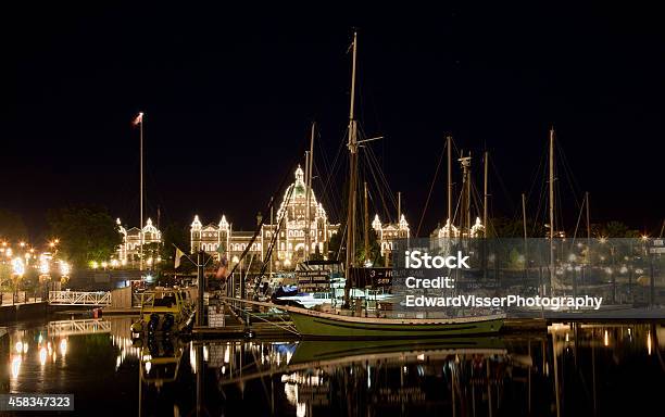 Victoria Kanada Inner Harbour Stockfoto und mehr Bilder von Beleuchtet - Beleuchtet, Britisch-Kolumbien, Farbbild