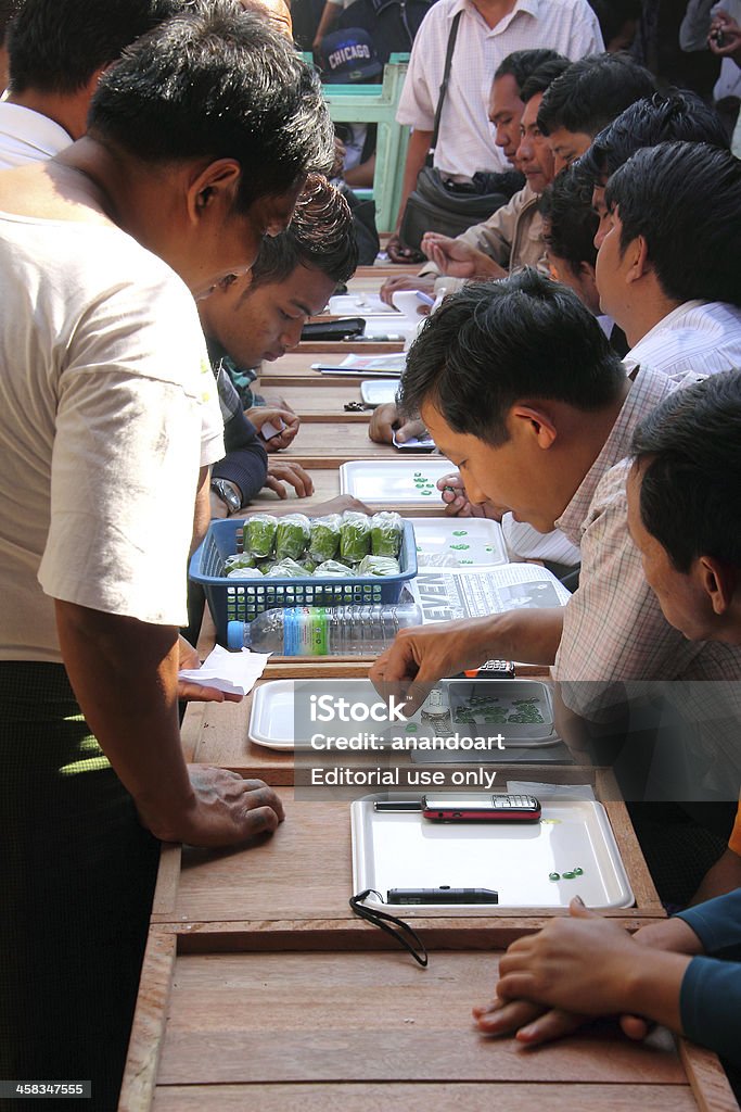 business im jade market - Lizenzfrei Myanmar Stock-Foto