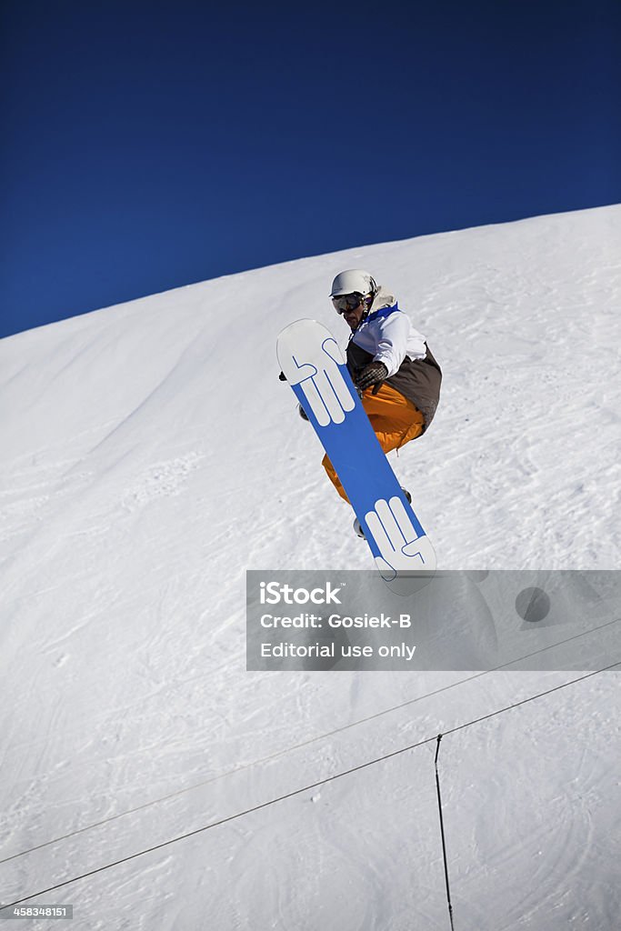 Snowboarder - Foto stock royalty-free di Alpi