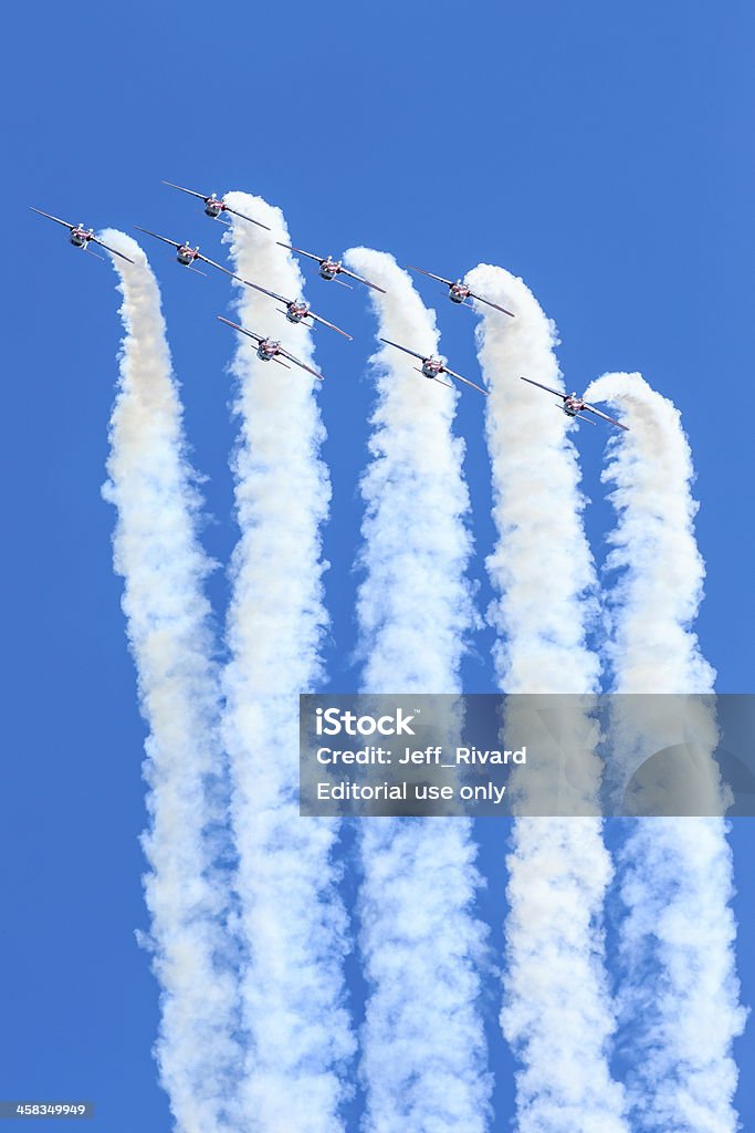 カナダ Snowbirds 表示 - カナダ空軍のロイヤリティフリーストックフォト