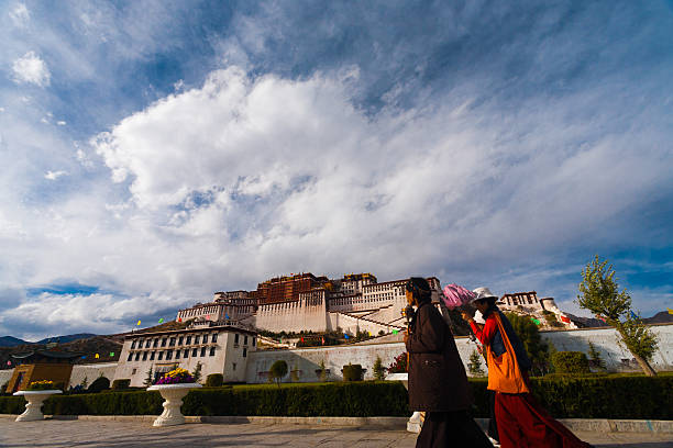a view of the Potala Palace in Tibet, China
