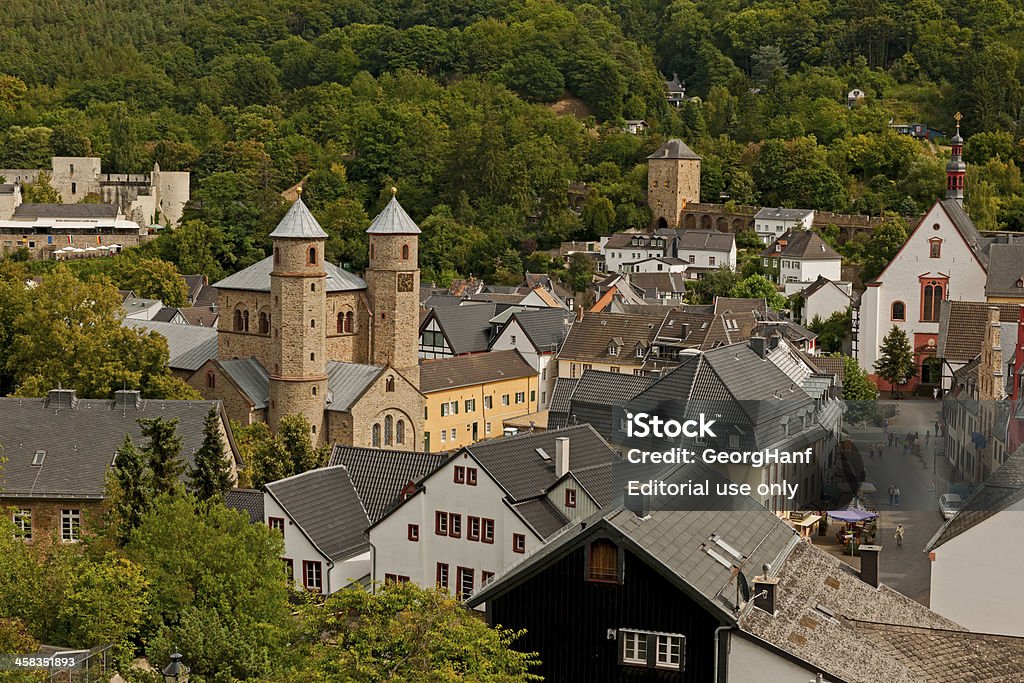 Vista de Bad Muenstereifel - Foto de stock de Armação de Madeira royalty-free