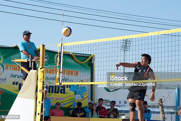 Beach Volleyball Of 40ththailand University Games Stock Photo - Download Image Now