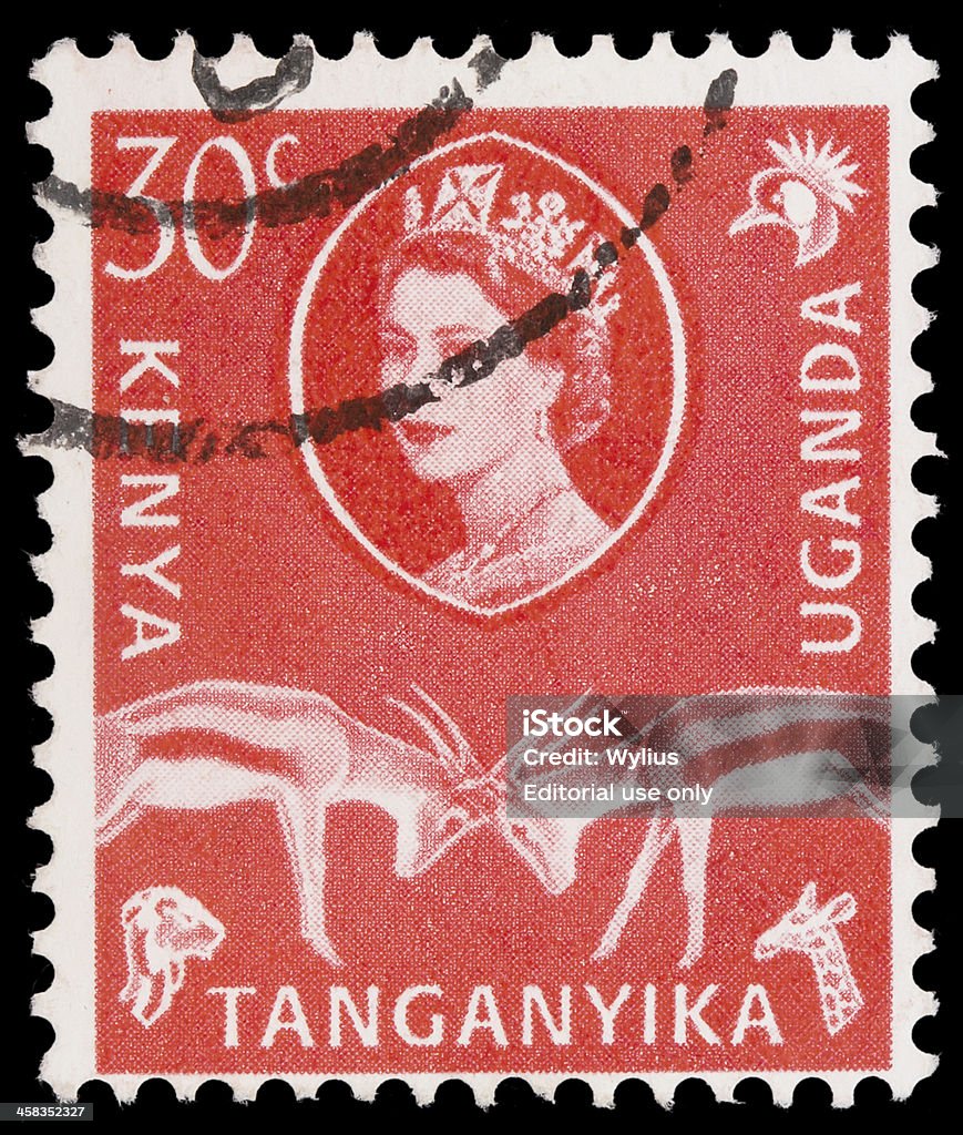 Post-stamp von Osten und Afrika - Lizenzfrei Briefmarke Stock-Foto