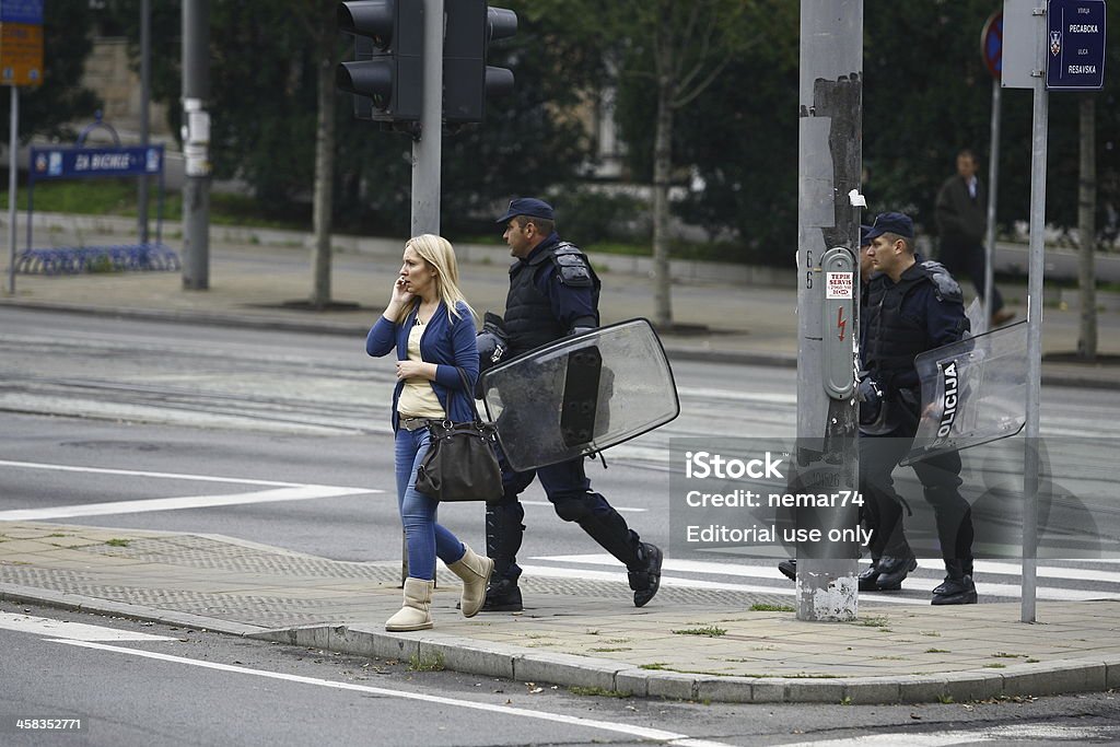 Police et fierté à Belgade - Photo de Activité libre de droits