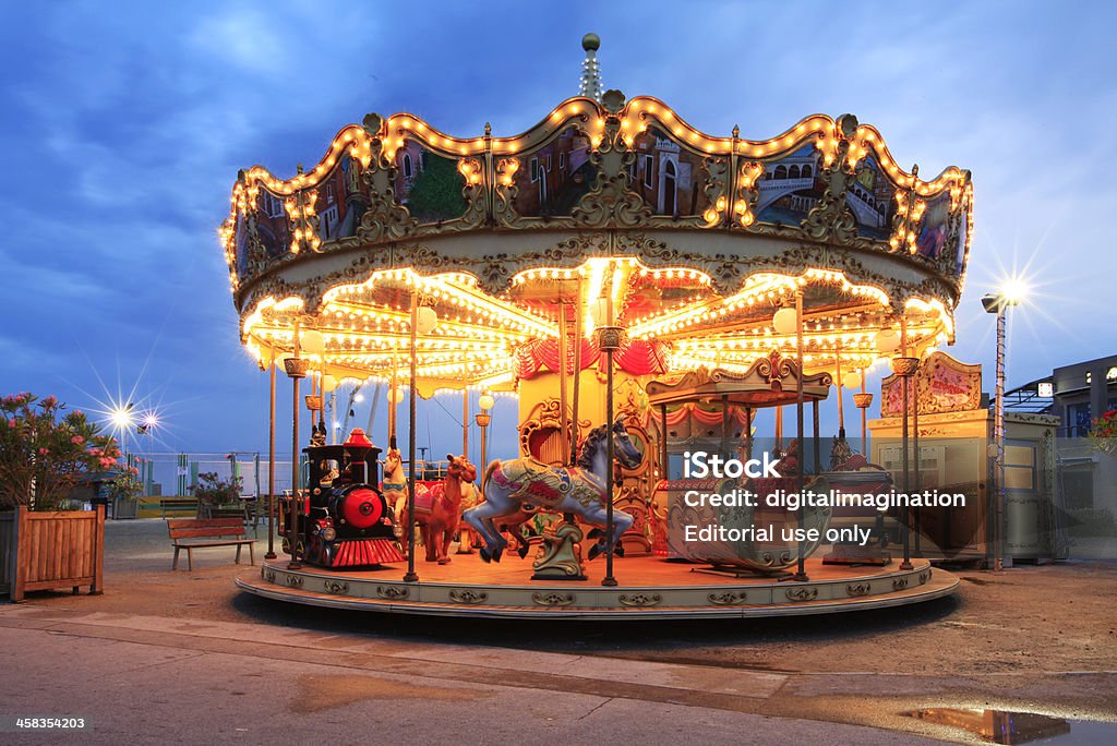 Carrousel - Royalty-free Anoitecer Foto de stock