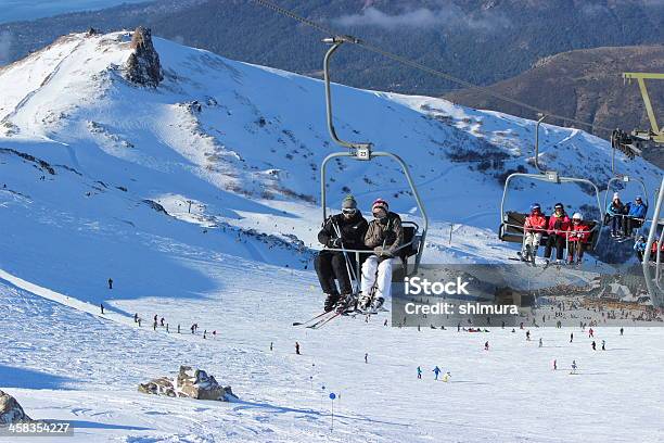 Reihe Von Stuhl Lifter Im Skistation Cerro Cathedral Patagonia Stockfoto und mehr Bilder von Bariloche