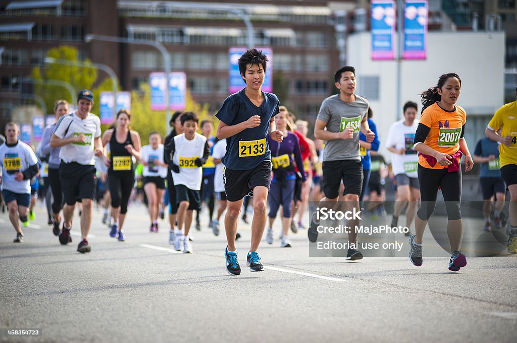 Vancouver sol corrida de 2013 - Foto de stock de 10.000 metros royalty-free