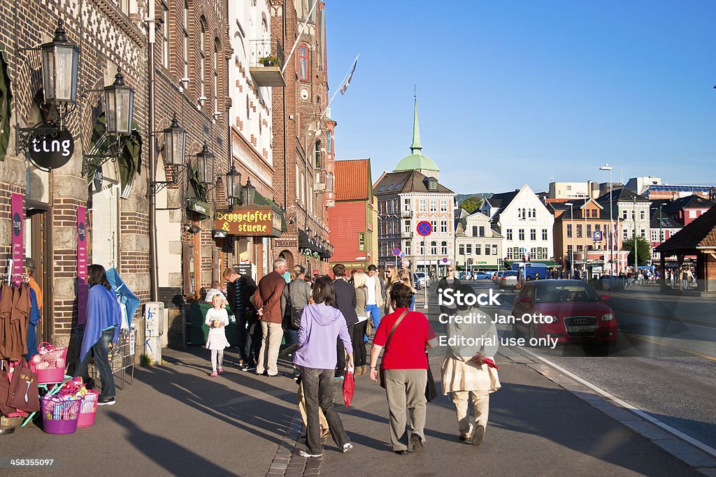 Bergen in Norwegen - Lizenzfrei Anhöhe Stock-Foto