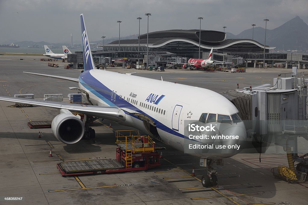 Os Nippon Airways Boeing 767-300 - Royalty-free Aeroporto Foto de stock