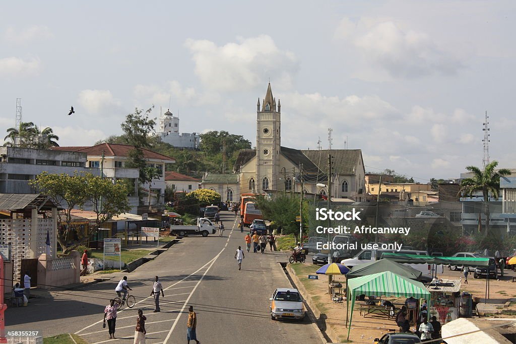 Cape Coast Chiesa in Ghana, l'Africa occidentale - Foto stock royalty-free di Africa