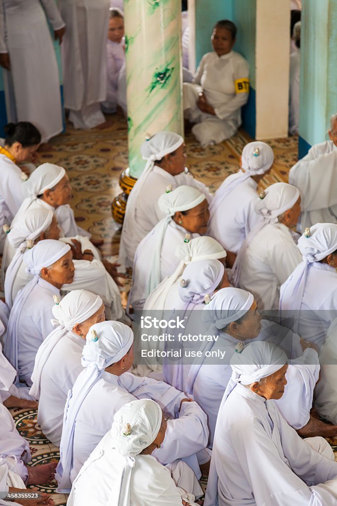 Templo Caodai, Cidade de Ho Chi Minh, Vietname - Royalty-free Budismo Foto de stock