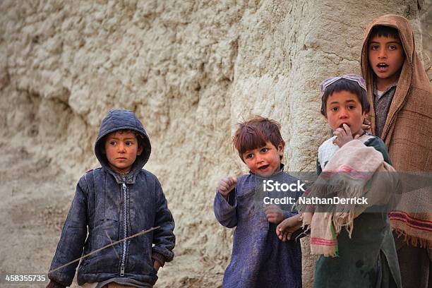 Afghan Kids Watching A Patrol Stock Photo - Download Image Now - Afghanistan, Child, People