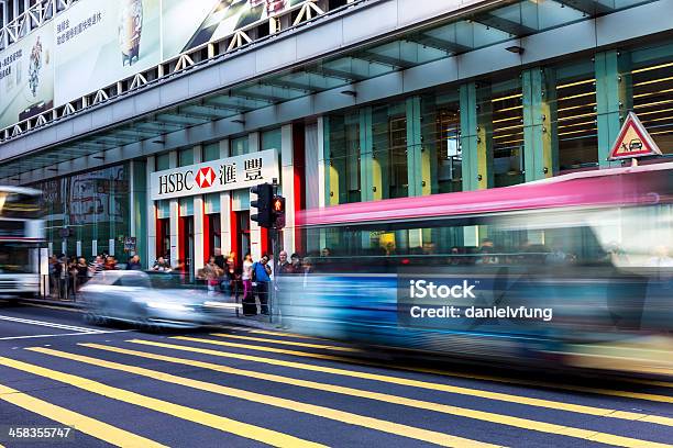 Kehidupan Kota Hong Kong Foto Stok - Unduh Gambar Sekarang - Hong Kong, HSBC, Gedung bank