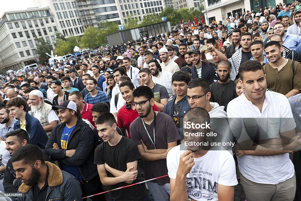 Salafist Islamischer Friedenskongress, Frankfurt - Zbiór zdjęć royalty-free (Dorosły)