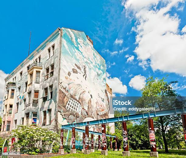 Mural On Building In Berlin Stock Photo - Download Image Now - Kreuzberg, Berlin, Graffiti
