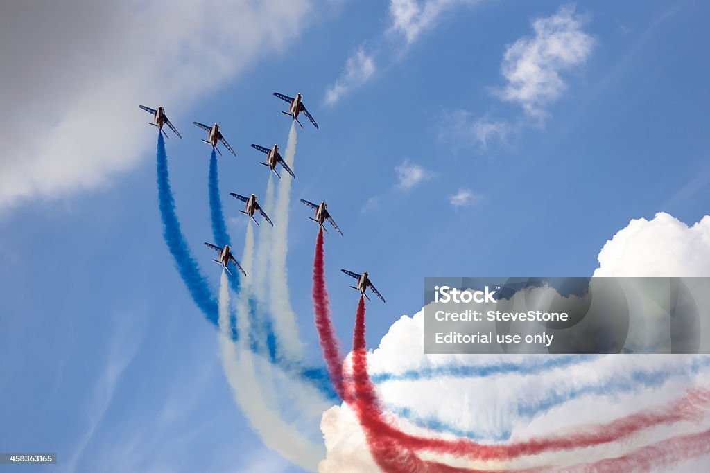 Armee de l'air francuskie siły powietrzne wyświetlić zespołu RIAT 2010 r. - Zbiór zdjęć royalty-free (Pokazy lotnicze)