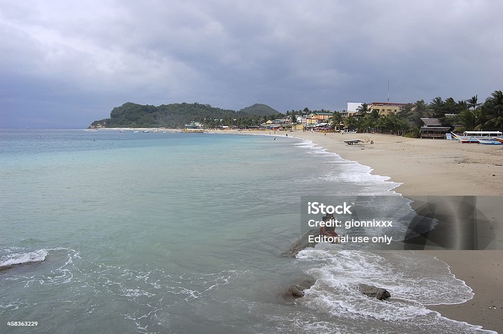 Branco beach-Mindoro, Filipinas - Foto de stock de Areia royalty-free