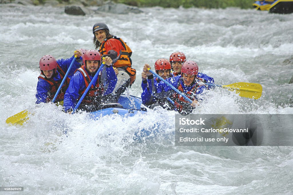Rafting azione! - Foto stock royalty-free di Acqua