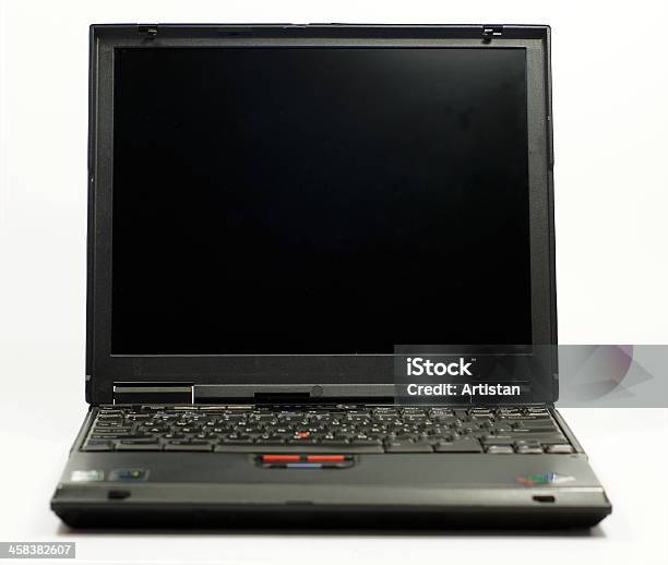 Ibm Thinkpad Laptop Stock Photo - Download Image Now - Computer, Old, Black Color