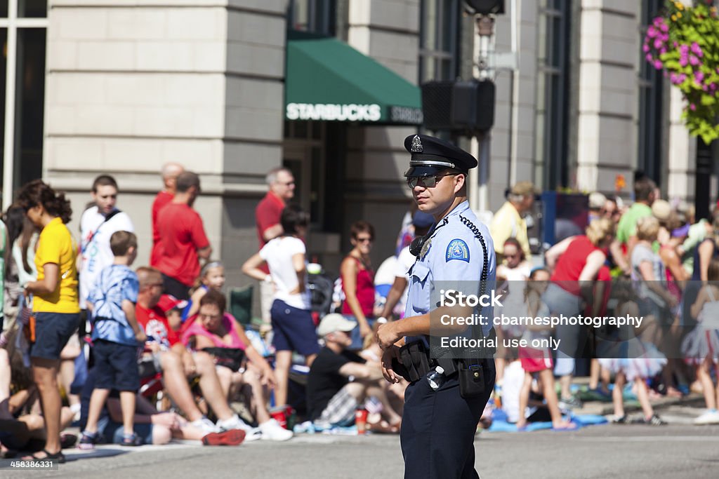 Сент-Луис 4 июля Парад полиции присутствие - Стоковые фото Без людей роялти-фри