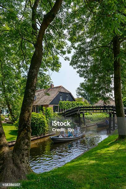 Tourists In Giethoorn Stock Photo - Download Image Now - Giethoorn, Active Lifestyle, Active Seniors