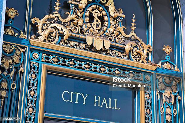 Entrance To San Francisco City Hall Stock Photo - Download Image Now - Architecture, Building Exterior, California