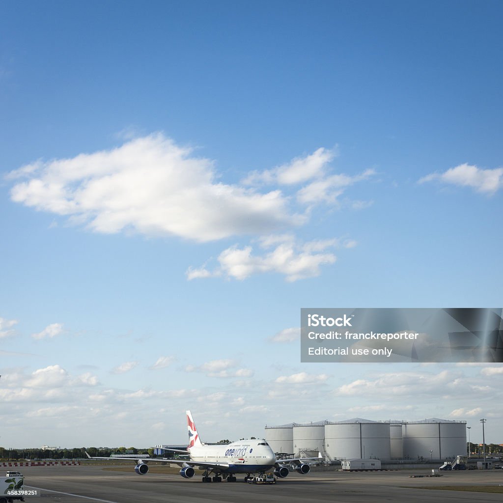 Boeing 747 de British Airways à l'aéroport d'Heathrow - Photo de Affaires libre de droits