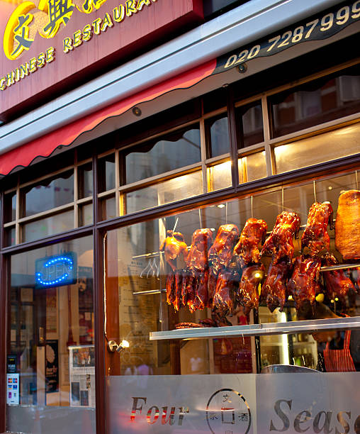 120+ Duck Meat Peking Duck Hanging Chinese Cuisine Stock Photos