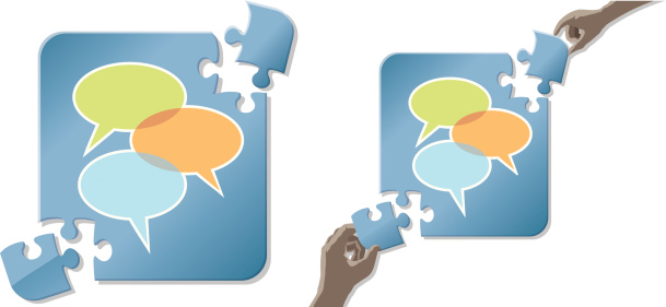Solving Communication Problems Stock Illustration - Download Image Now ...