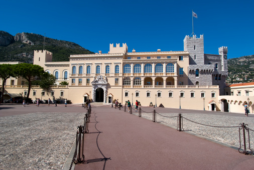 Monaco-Ville, Principality of Monaco aa September 13, 2012: Prince's Palace is official residence of Prince of Monaco.
