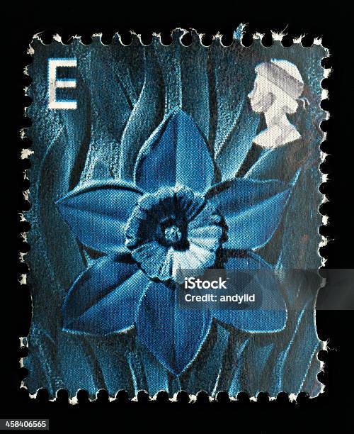 Galles Francobollo Postale - Fotografie stock e altre immagini di Blu - Blu, Carta, Composizione verticale
