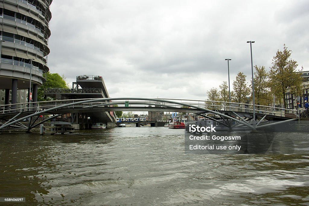 Panorama de la ciudad de Ámsterdam agua Canal - Foto de stock de Agua libre de derechos