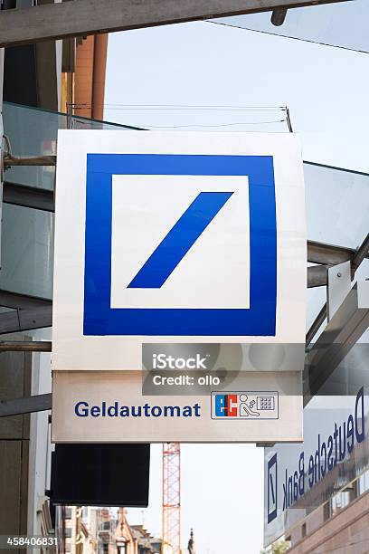 Sign Of Deutsche Bank Stock Photo - Download Image Now - ATM, Bank - Financial Building, Banking