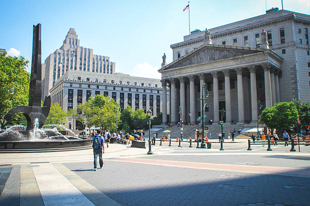 верховный суд нью-йорк, сша - new york city government стоковые фото и изображения