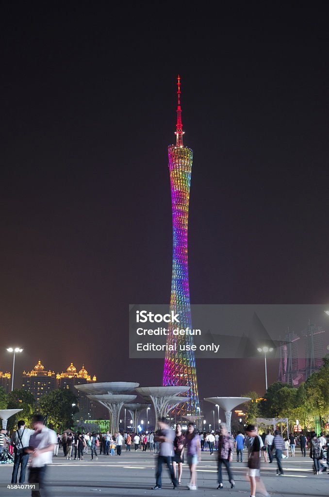 Guangzhou new TV Tower Guangzhou, China - Nov. 05. 2010: Guangzhou new TV Tower night  landscape on Nov. 05, 2011 in Guangzhou, China. It is the highest TV Tower in the world. Apartment Stock Photo