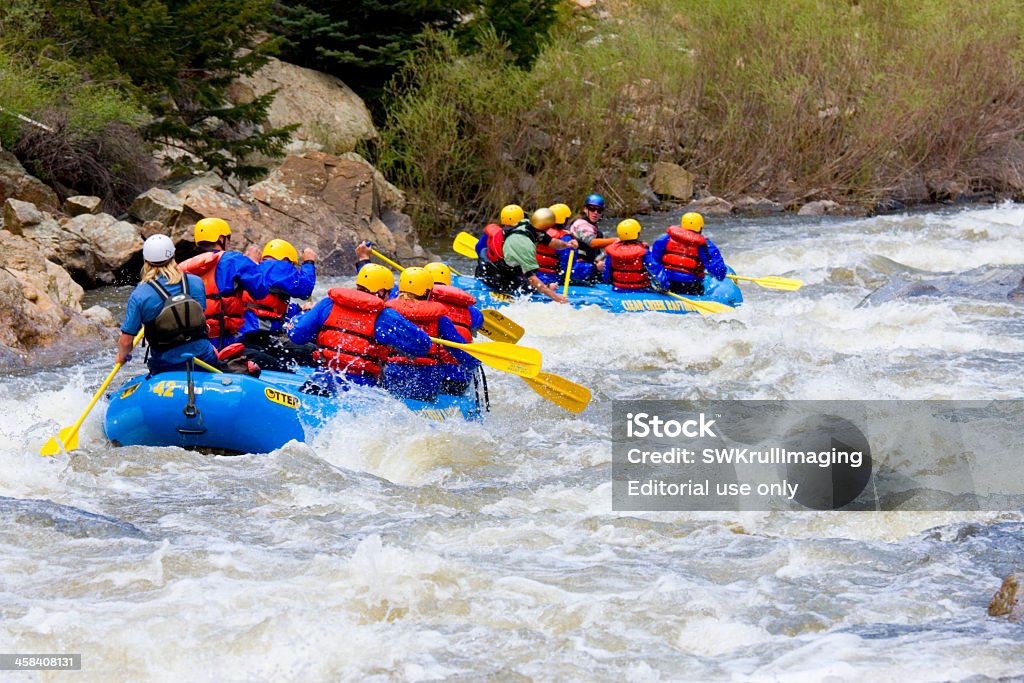 Whitewater Rafters - Foto stock royalty-free di Canale