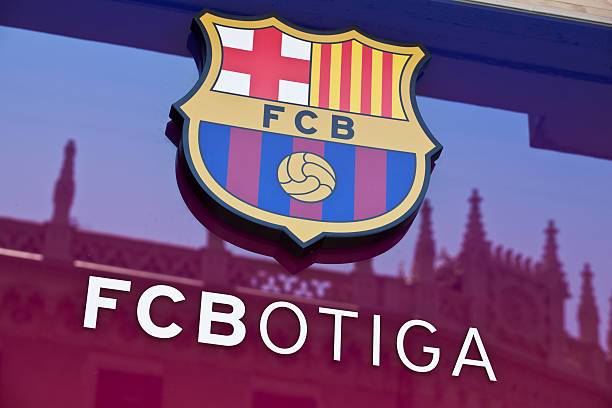 Futbol Club Barcelonas Official Shop And Insignia Stock ...
