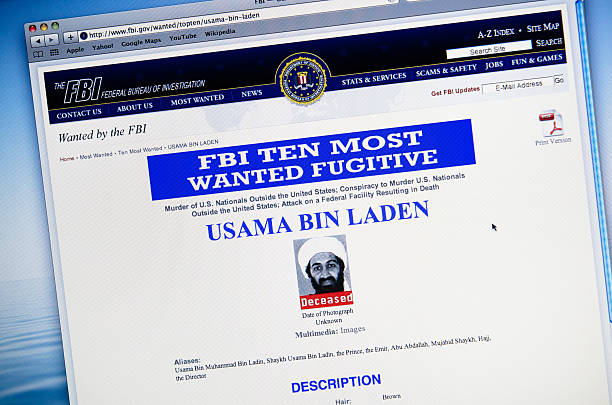 www.fbi.gov o śmierci osama skrzynia obciążona - gov zdjęcia i obrazy z banku zdjęć